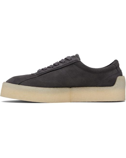 HUGO Black Rubber Outsole Suede Sneakers for men