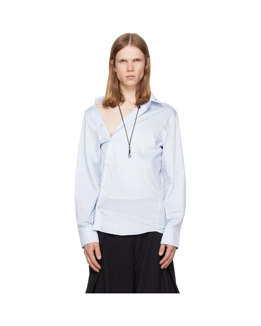 HODAKOVA White Asymmetric Shirt for men