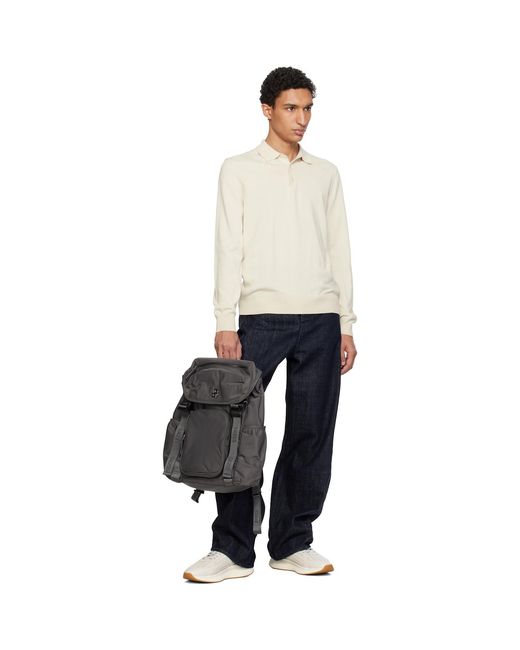 Boss Black Double B Monogram Twill Backpack for men