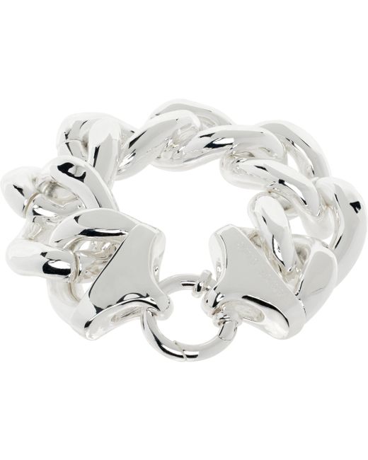 Anine Bing シルバー Chunky チェーンブレスレット Metallic