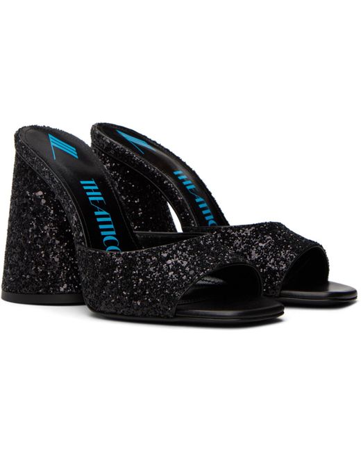 The Attico Black Luz Heeled Sandals