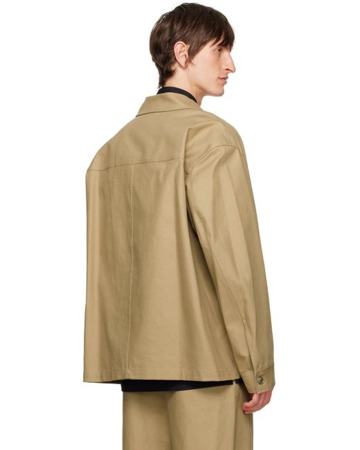 Alexander Wang Natural Beige Pocket Shirt Jacket for men