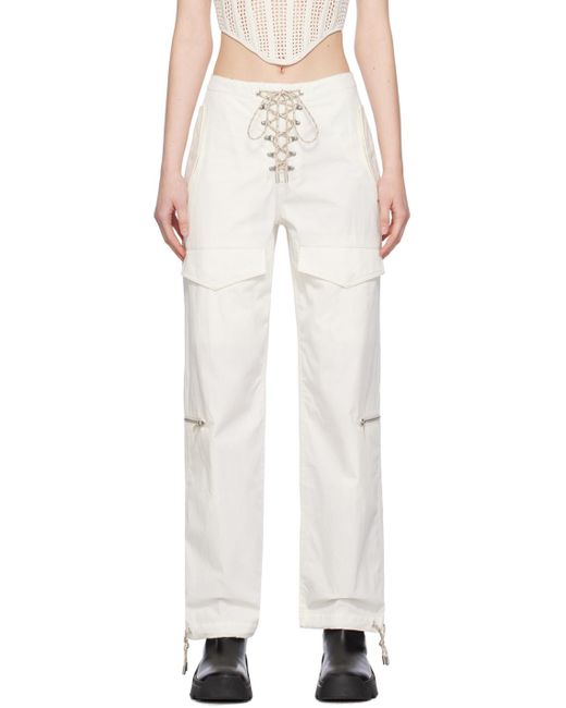 Pantalon de randonnée blanc cassé à poches Dion Lee en coloris White