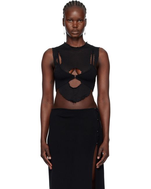 Bec & Bridge Black Skylar Knit Top