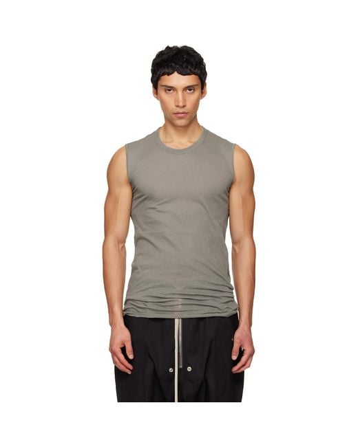 Rick Owens Black Temple Basic Sl Tank Top for men