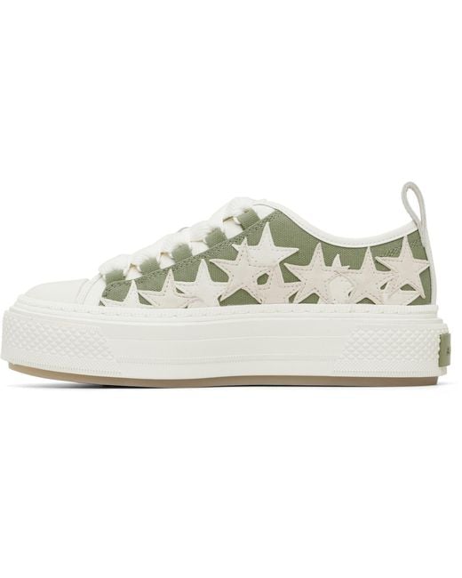 Amiri Black Stars Court Low Sneakers