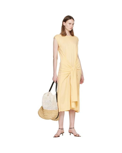Totême Natural Off- Belted Paper Raffia Tote
