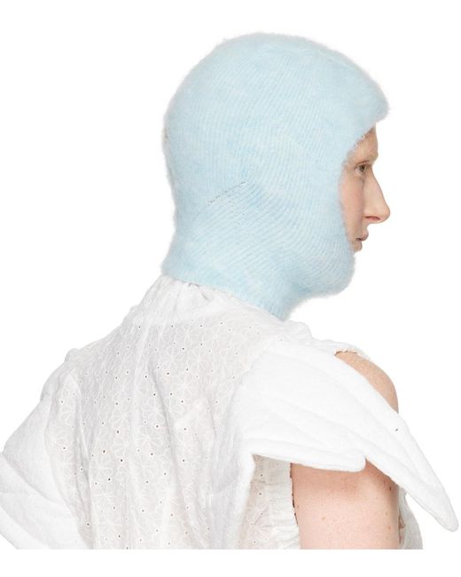 Sinéad O'Dwyer White Mohair Balaclava