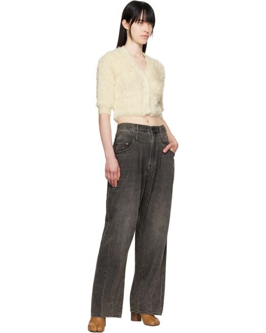 R13 Black Off- Balloon Cardigan