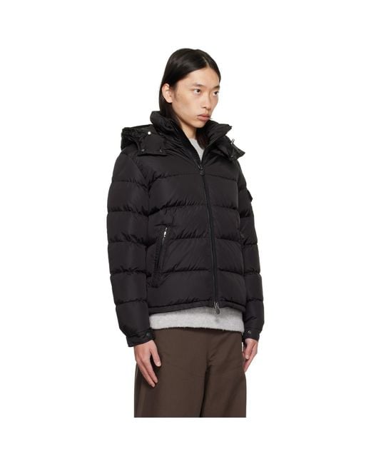 Moncler Black Maya Matte Short Down Jacket for men
