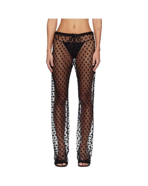 Dries Van Noten Black Elasticated Trousers