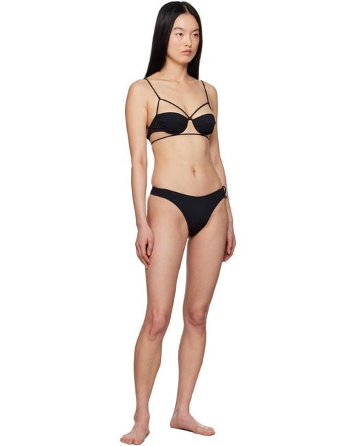 Jacquemus ブラック 'Le Haut De Maillot Signature' ビキニトップ Black
