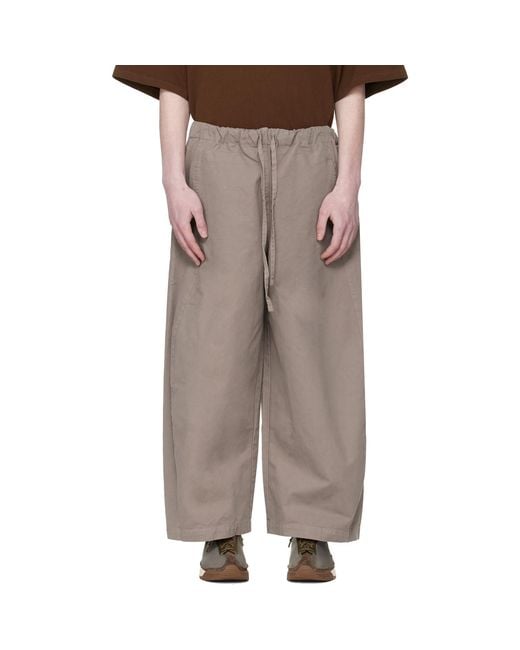 Entire studios Brown Taupe Loft Trousers for men