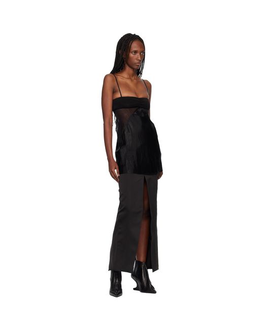 Rick Owens Black Temple Combo Slip Top