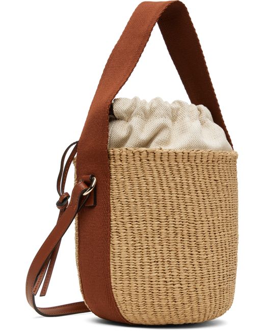 Chloé ベージュ スモール Horse Medal かごバッグ Brown