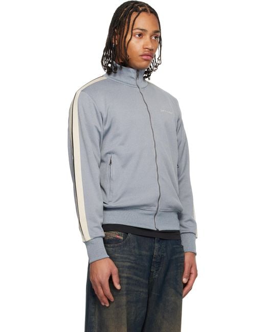 Palm Angels Gray Classic Logo Track Jacket for men