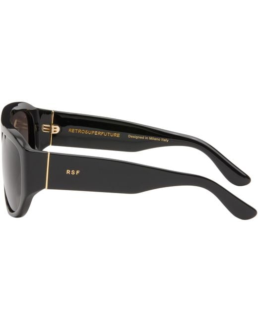 Retrosuperfuture Black Biscotto Sunglasses for men