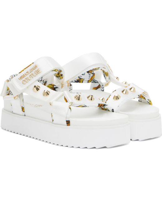 Versace Jeans Couture ホワイト Beach サンダル Black