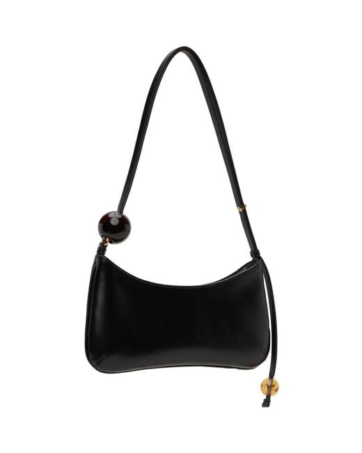 Jacquemus Black Le Raphia 'Le Bisou Perle' Bag