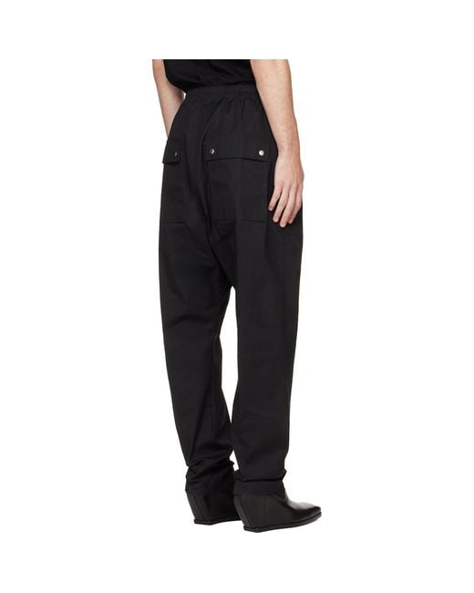 Rick Owens Black Tower Bela Trousers for men