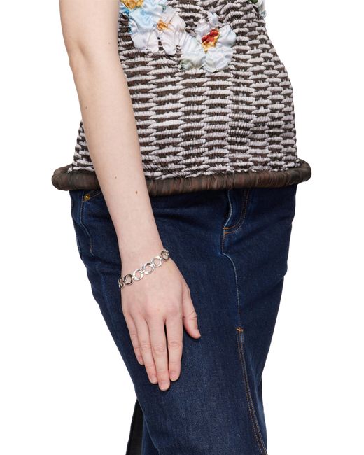 Pearls Before Swine シルバー Fuil ブレスレット Black