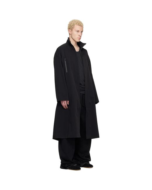 Fear Of God Black Active Trace Full Length Trench Coat for men