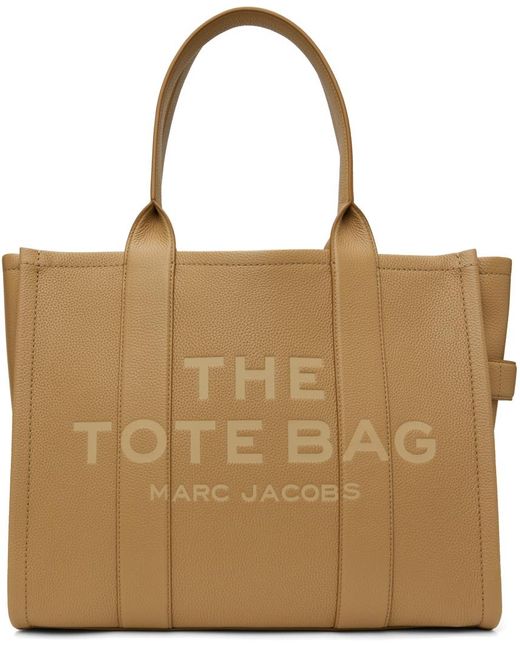 Marc Jacobs Brown Tan 'the Leather Large' Tote