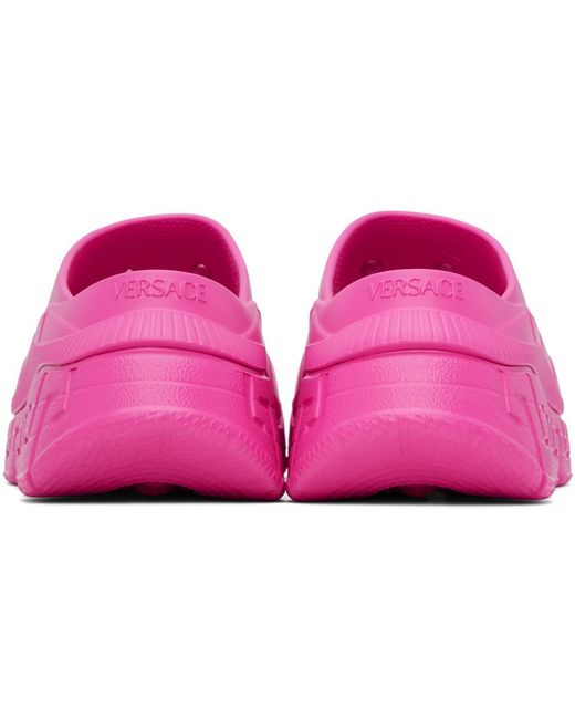Versace Black Pink Medusa '95 Platform Sandals