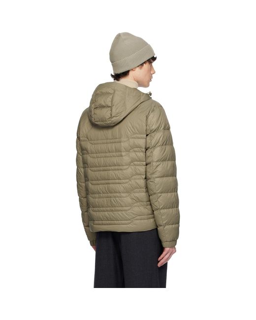 Moncler Brown Khaki Cp Archivio Creativo Aleso Down Jacket for men
