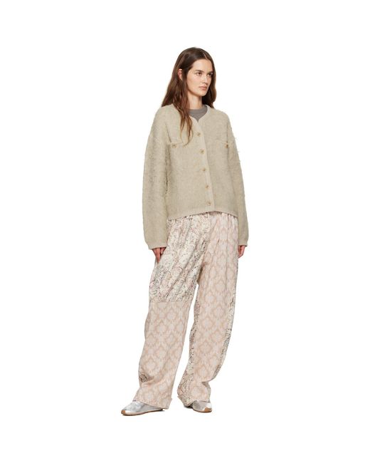 OPEN YY Natural Shaggy Cardigan