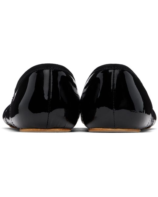 Tory Burch Black Mary Jane Bow Ballerina Flats