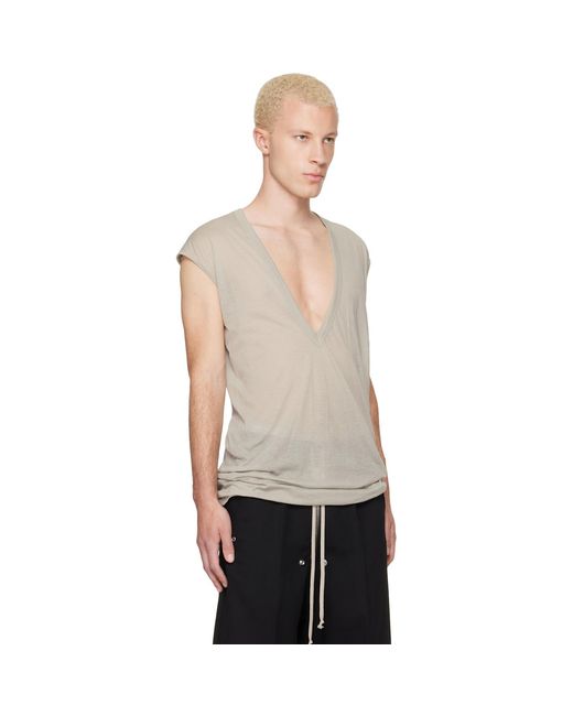 Rick Owens Natural Off- Tower Dylan T-Shirt for men