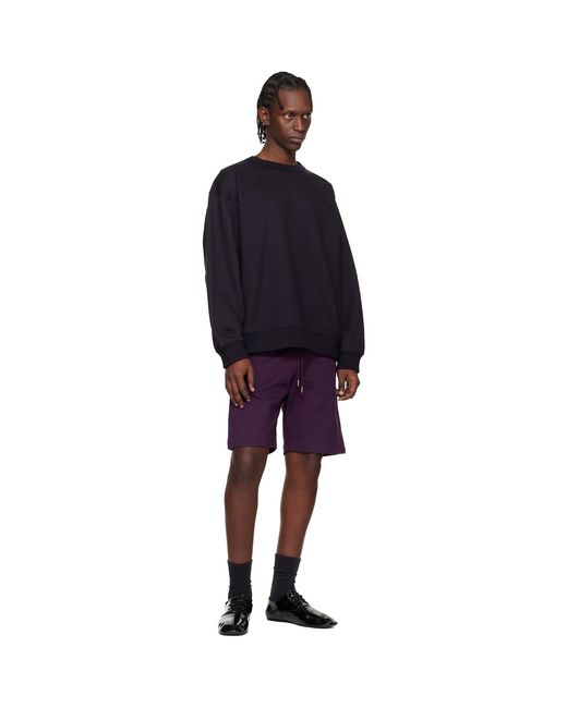 Dries Van Noten Purple Drawstring Shorts for men