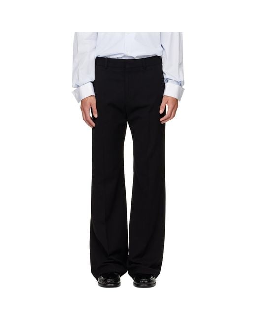 Acne Black Tailored Trousers for men