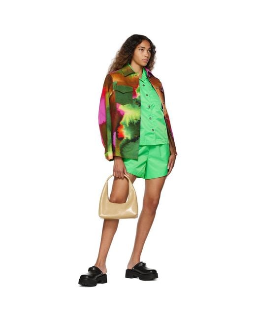 REMAIN Birger Christensen Green Storm Shirt