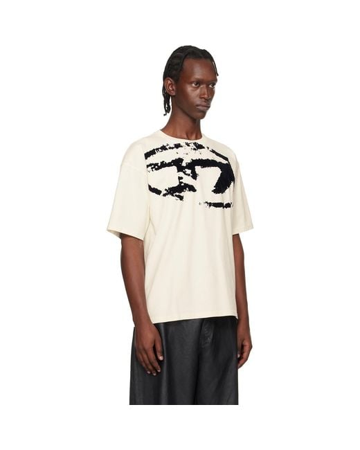 DIESEL Black Off- T-Boxt-N14 T-Shirt for men