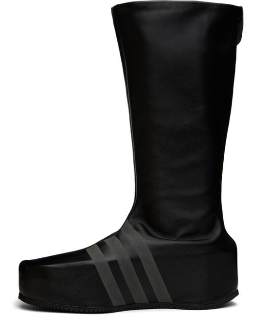 メンズ Y-3 ブラック Kyasu Overboot ロングブーツ Black