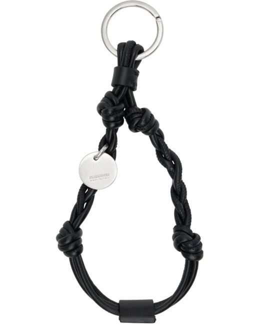 Porte-clés noir à nœuds Jil Sander pour homme en coloris Black