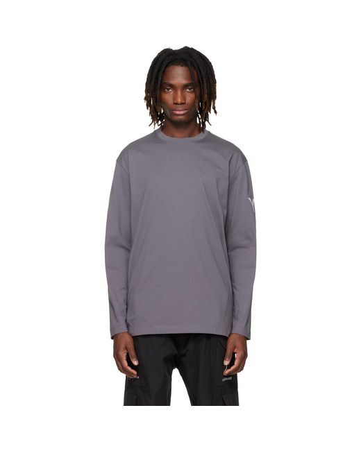 Y-3 Purple Mercedes-Amg F1 Edition Chaos Logo T-Shirt for men