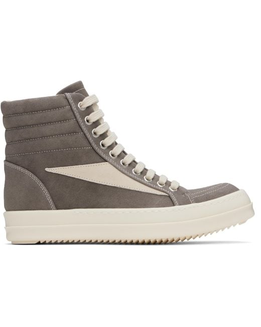 Rick Owens グレー Vintage High Sneaks スニーカー Black