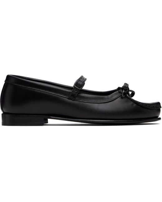Hereu Black Roses Flats