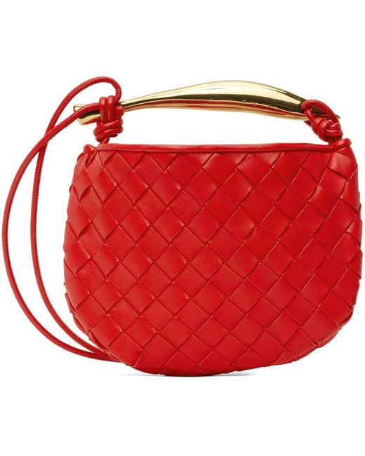 Bottega Veneta Red Mini Sardine Bag