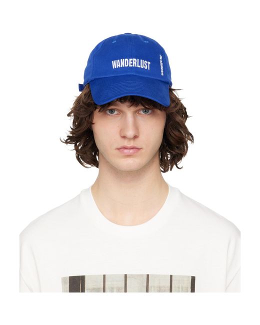 Jil Sander Blue 'Wanderlust' Cap for men