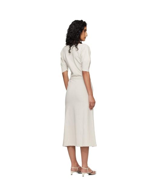 Lemaire Black Off- Off Shoulder Midi Dress