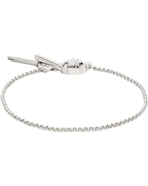 Versace Black Medusa Rolo Chain Bracelet
