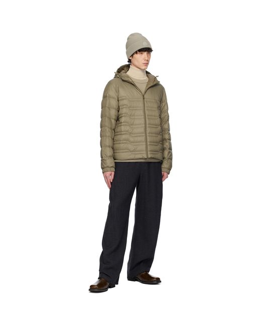 Moncler Brown Khaki Cp Archivio Creativo Aleso Down Jacket for men
