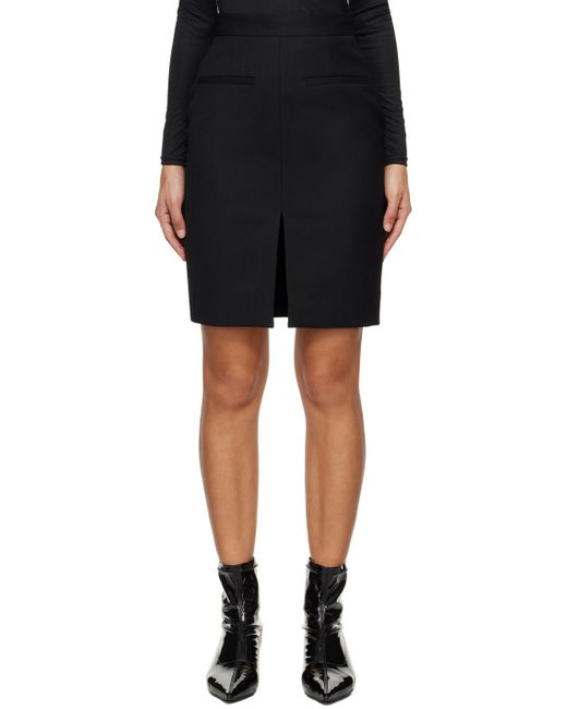 Mini-jupe vena noire Anine Bing en coloris Black