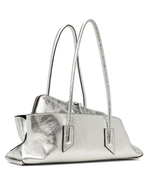 The Attico Gray 'La Passeggiata' Small Top Handle Bag