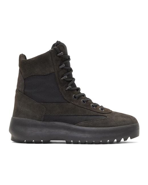 Yeezy Black Military Boots for men