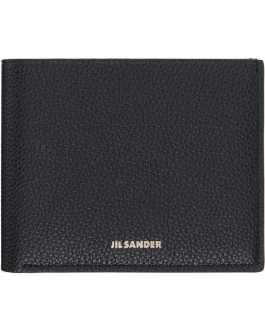 Jil Sander Black Bifold Wallet for men